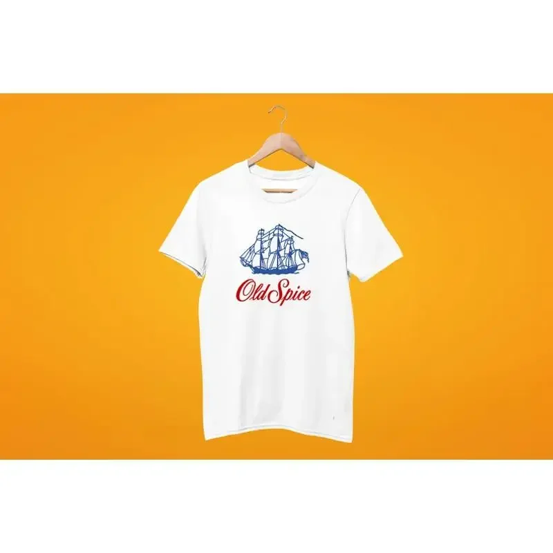 Aftershave - Old Spice Retro Cologne Aftershave เสื้อยืดสีขาว