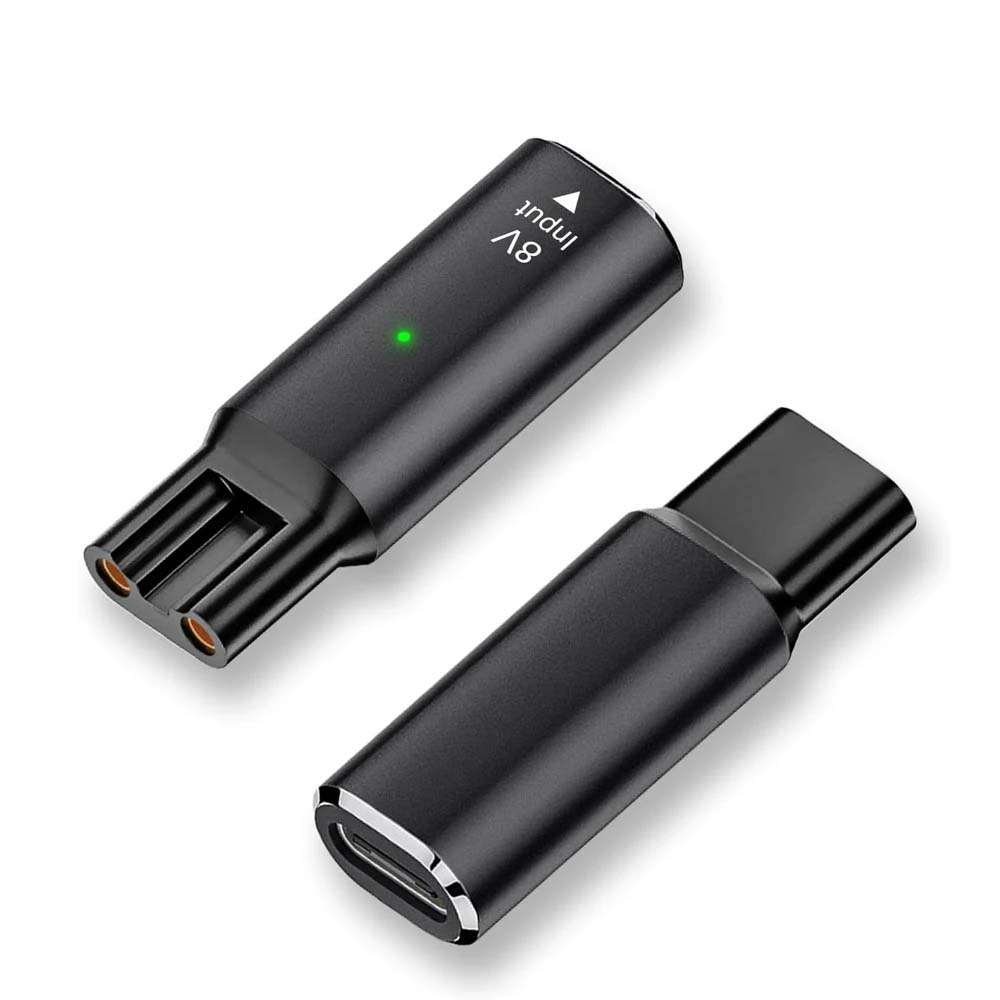 Electric Razor - 8V HQ850 Type-C เครื่องโกนหนวดอะแดปเตอร์ชาร์จตัวแปลงการชาร์จสำหรับฟิลิปส์ โนเรลโก วันเบลด