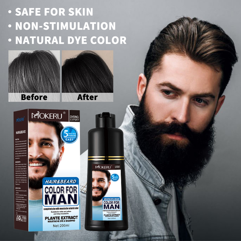 Shaving Cream - ใหม่แชมพูเคราและย้อมผมครีมสีเร็วใช้งานง่ายสําหรับผู้ชายผลิตภัณฑ์ขายร้อน