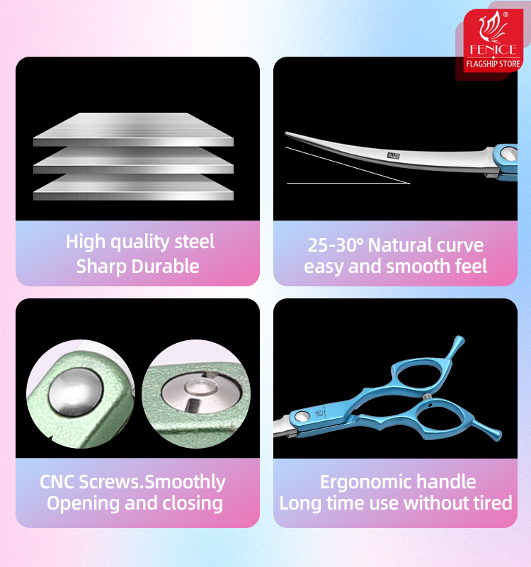 ชุดกรรไกรตัดแต่งขนสุนัข Fenice - Grooming Scissors บทวิจารณ์และราคา
