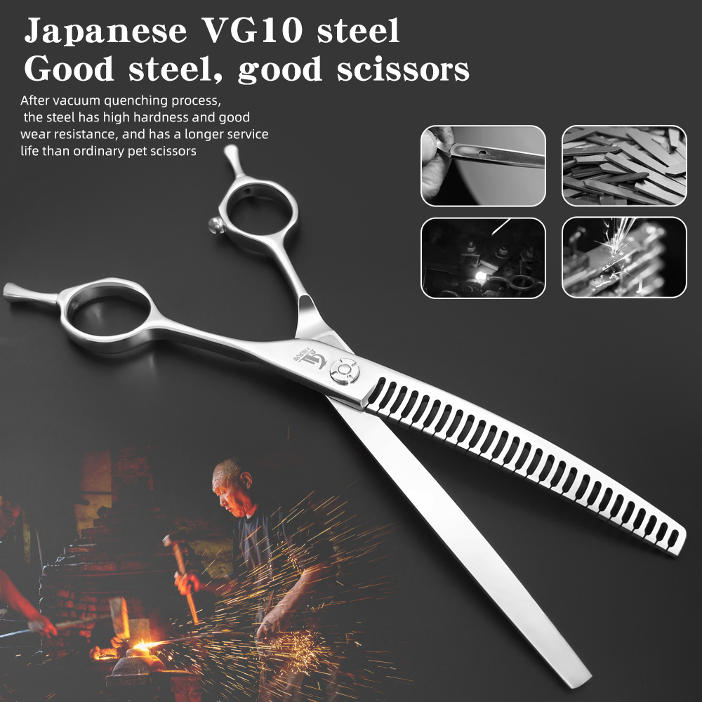 กรรไกรตัดแต่งขนสุนัข ทรงฟิชโบน - Grooming Scissors บทวิจารณ์และราคา