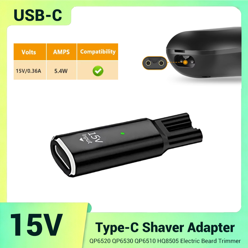 อะแดปเตอร์ชาร์จขนาดเล็กแบบปลอด - Electric Razor บทวิจารณ์และราคา